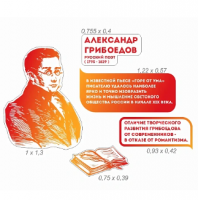 Комплект для оформления кабинета русского языка и литературы "Александр Грибоедов"