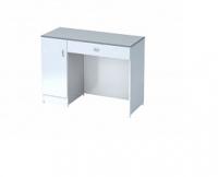 Стол лабораторный однотумбовый с выдвижным ящиком и дверцей, 1500x600x900