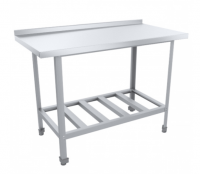 Стол разделочный с бортом 600х600х870(890) мм (AISI 430 0,5 мм)