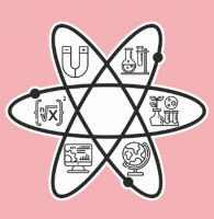 Резной стенд "Атом"