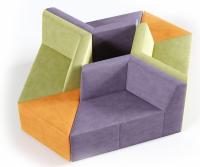 Мебель для холла оригами, вариант 16 (6 элементов)