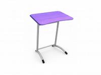 Стол ученический 1-местный с регулировкой высоты цветной