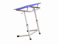 Парта одноместная "Премьера красная" с регулировкой высоты и углом наклона столешницы