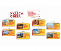 Комплект стендов для кабинета истории "Чудеса света"